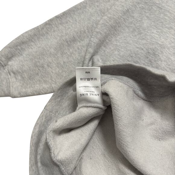 Annie Bing Ramona Bridgitte Bardot Pullover Sweatshirt Gray M - Picture 5 of 6